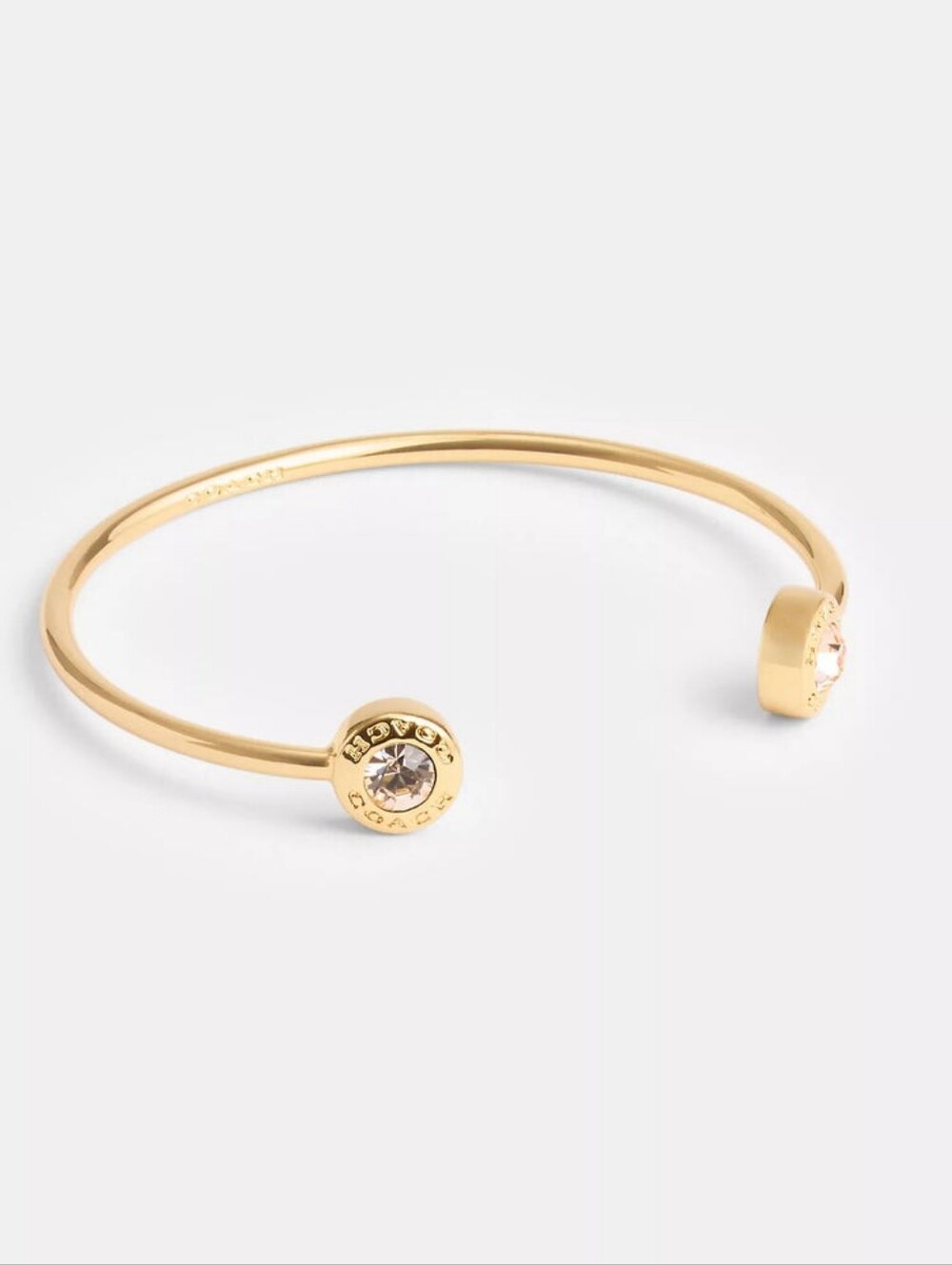 Coach Open Circle Cuff- Goldtone